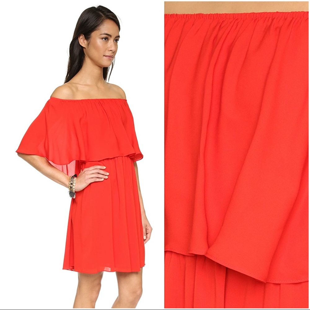 alice + olivia: Shari Off Shoulder Dress 💃🏼 Sz:M - Picture 2 of 8